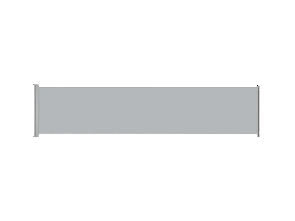 Auvent latéral rétractable de patio 140x600 Gris