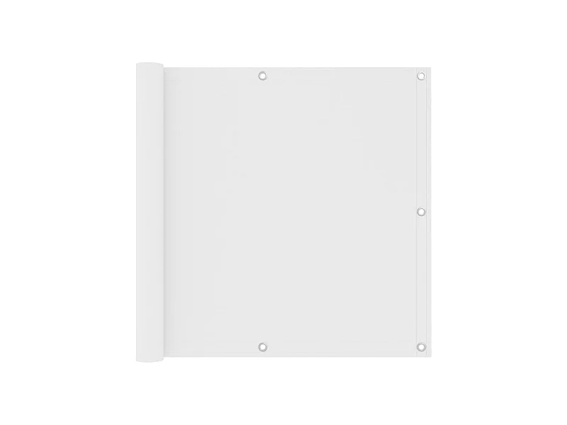 Écran de balcon Blanc 90x500 Tissu Oxford