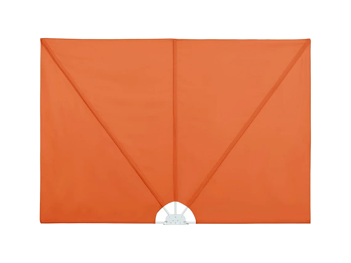 Auvent latéral pliable de terrasse Terre cuite 400x200