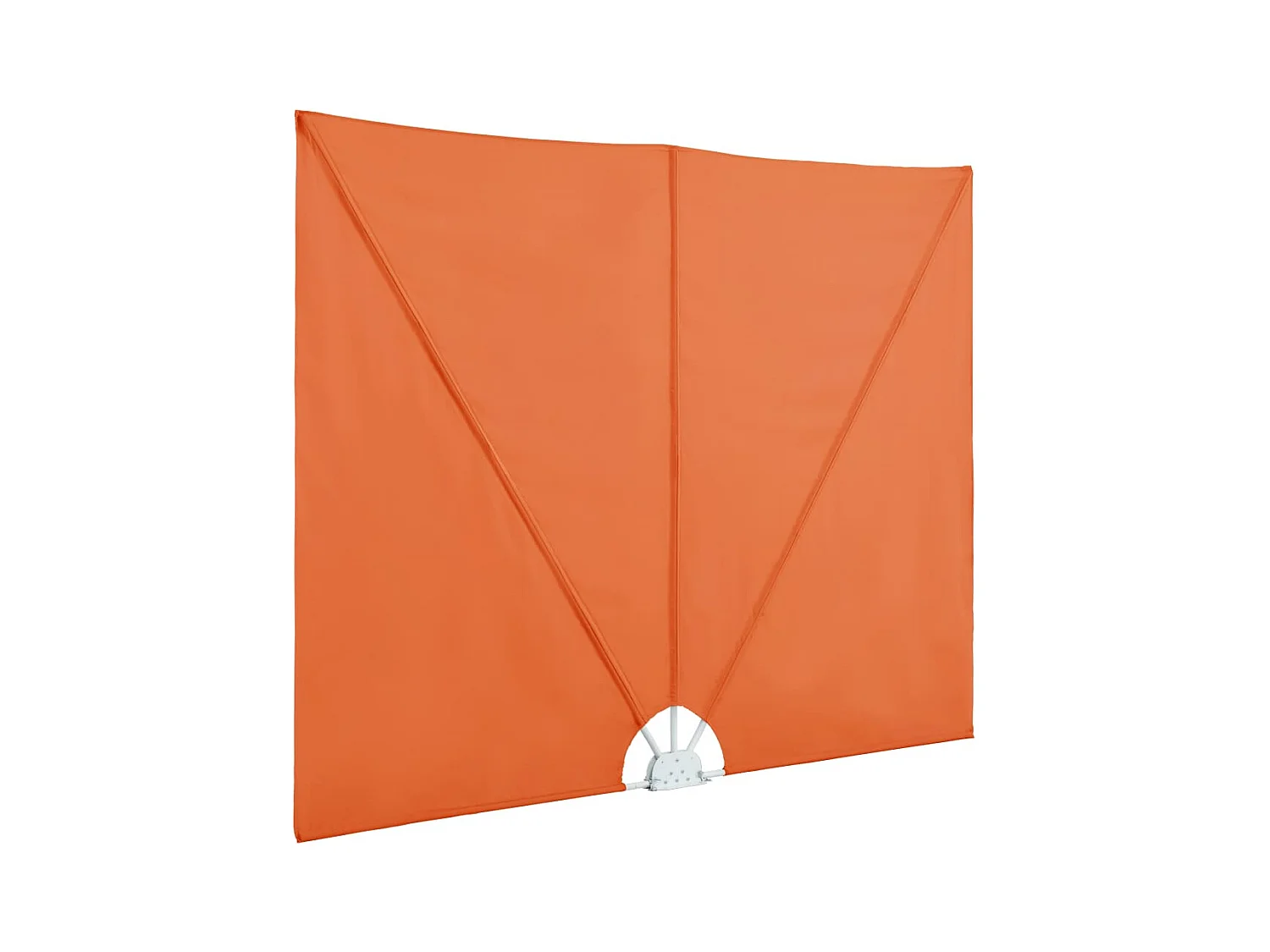 Auvent latéral pliable de terrasse Terre cuite 400x200