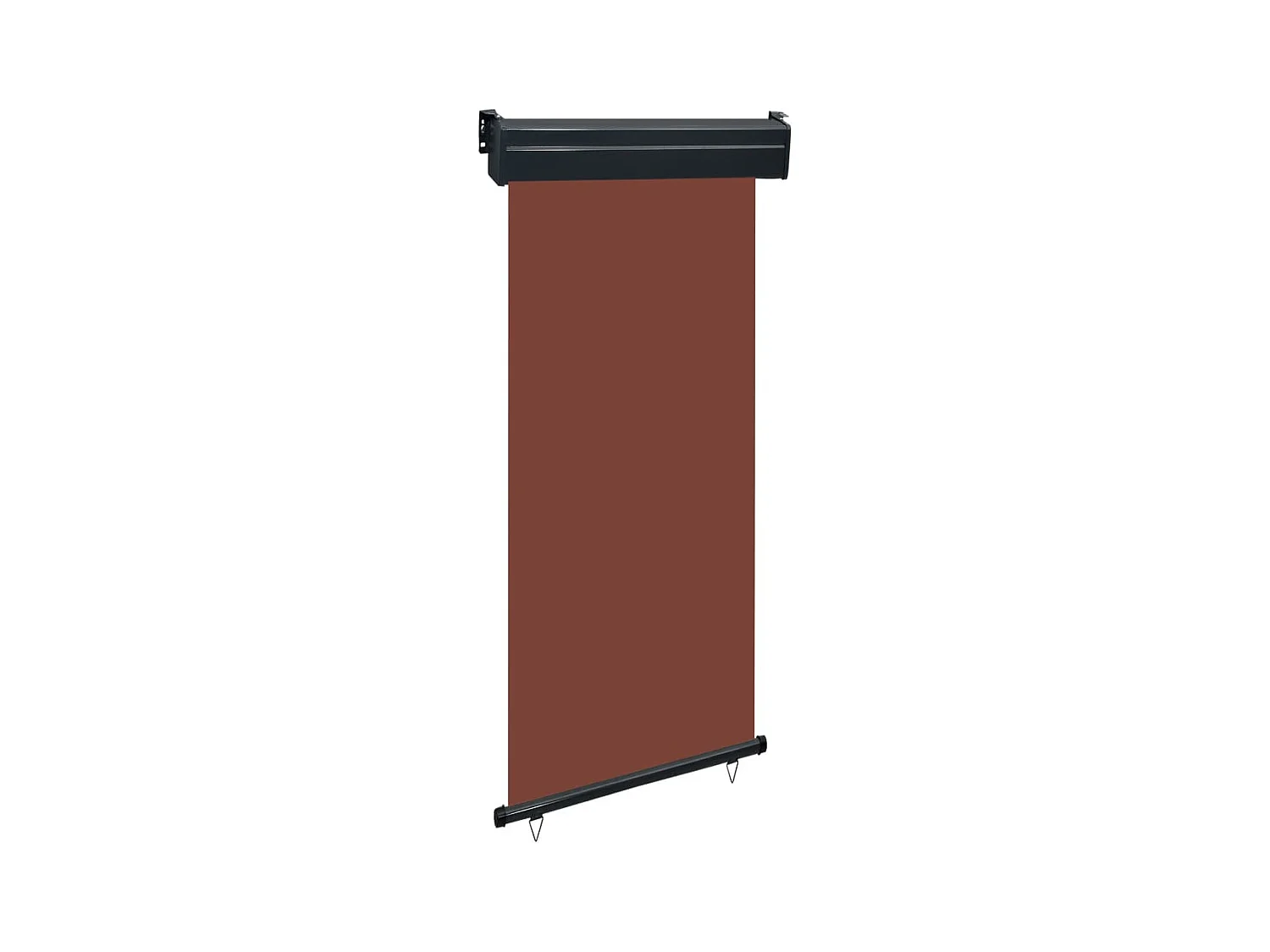 Auvent latéral de balcon 100x250 Marron
