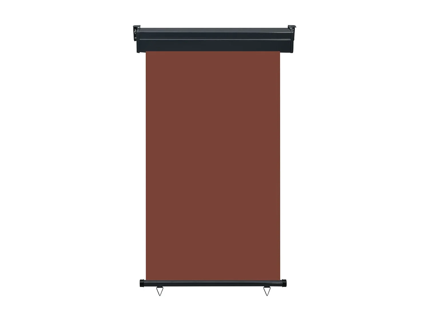 Auvent latéral de balcon 100x250 Marron