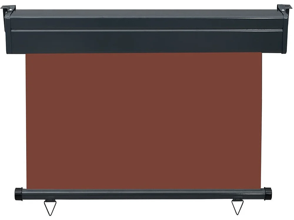 Auvent latéral de balcon 100x250 Marron