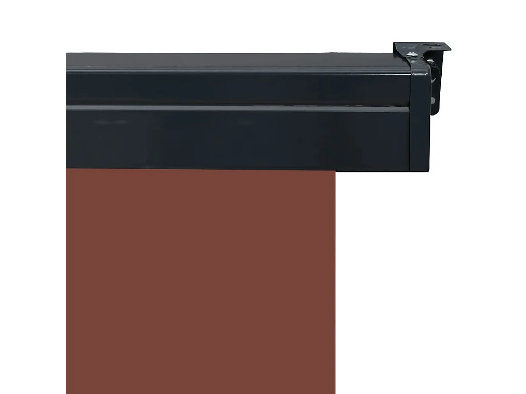 Auvent latéral de balcon 100x250 Marron