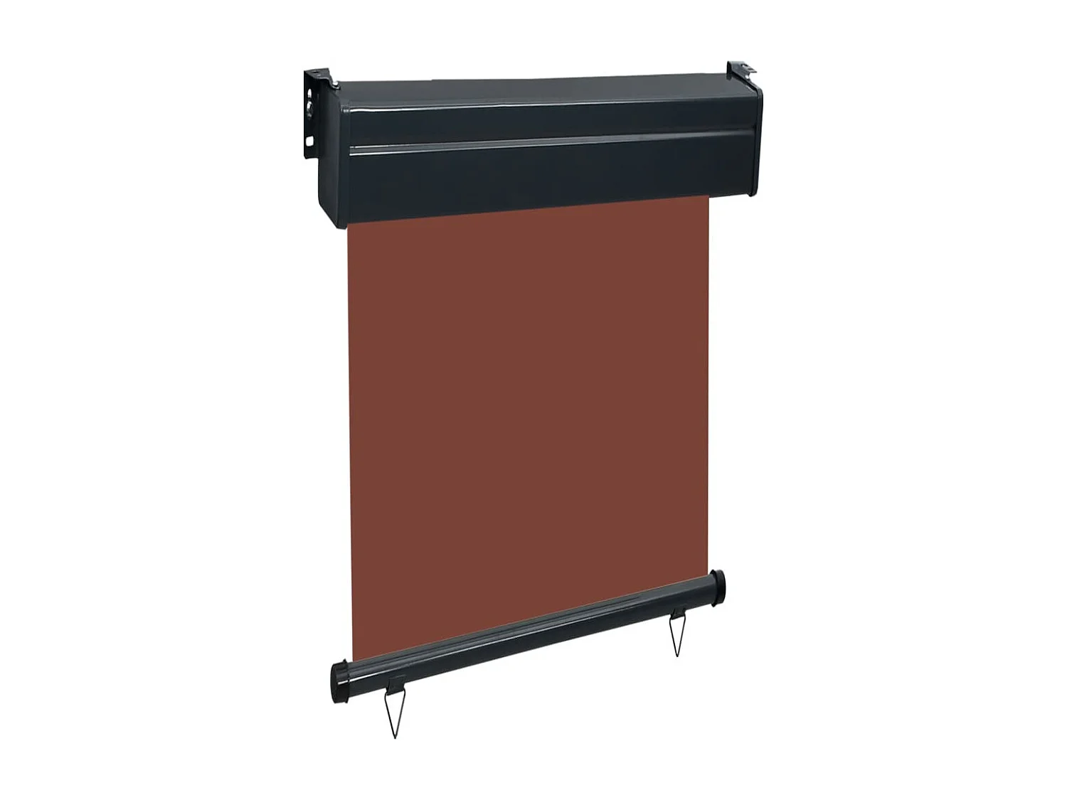 Auvent latéral de balcon 60x250 Marron