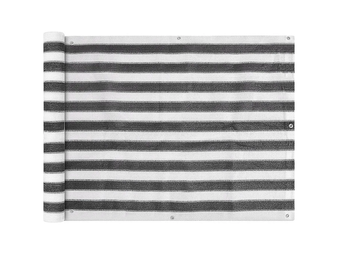 Écran de balcon en PEHD 90x600 Anthracite et blanc