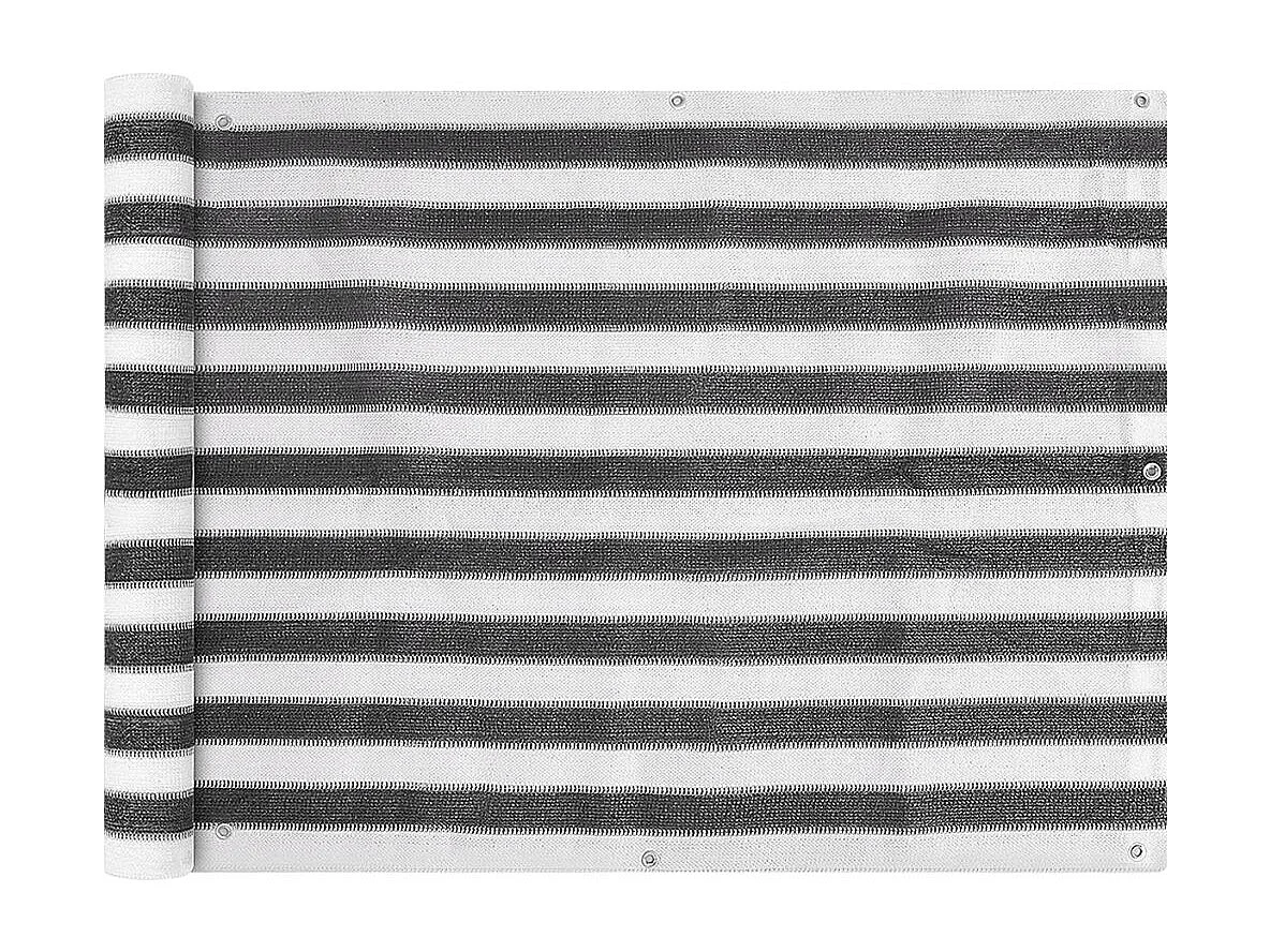 Écran de balcon en PEHD 90x600 Anthracite et blanc