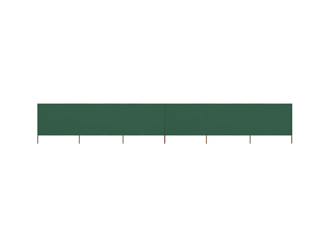 Paravent 6 panneaux Tissu 800x120 Vert