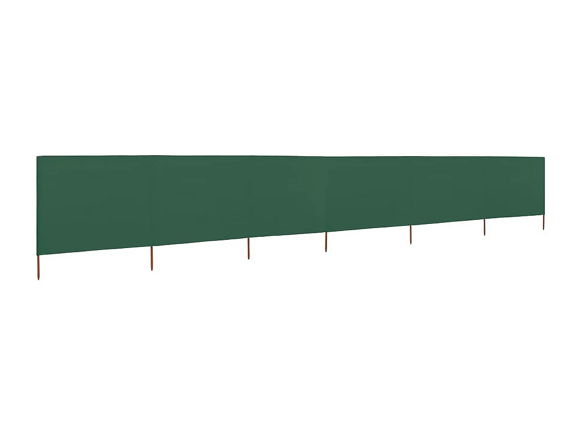 Paravent 6 panneaux Tissu 800x120 Vert