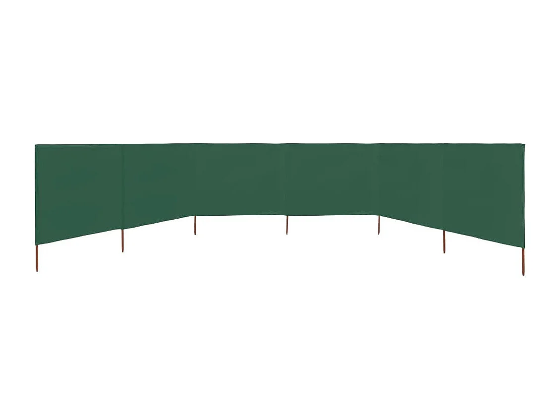 Paravent 6 panneaux Tissu 800x120 Vert