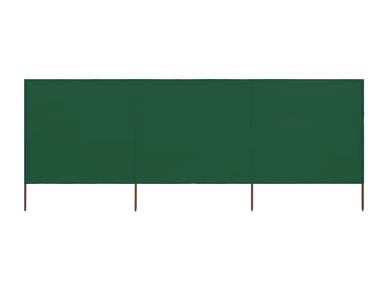 Paravent 3 panneaux Tissu 400x160 Vert