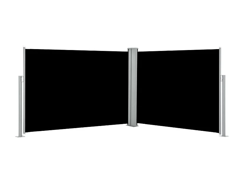 Auvent latéral rétractable Noir 100x1000