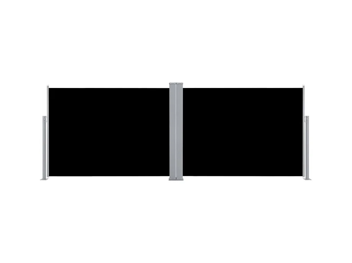 Auvent latéral rétractable Noir 100x1000