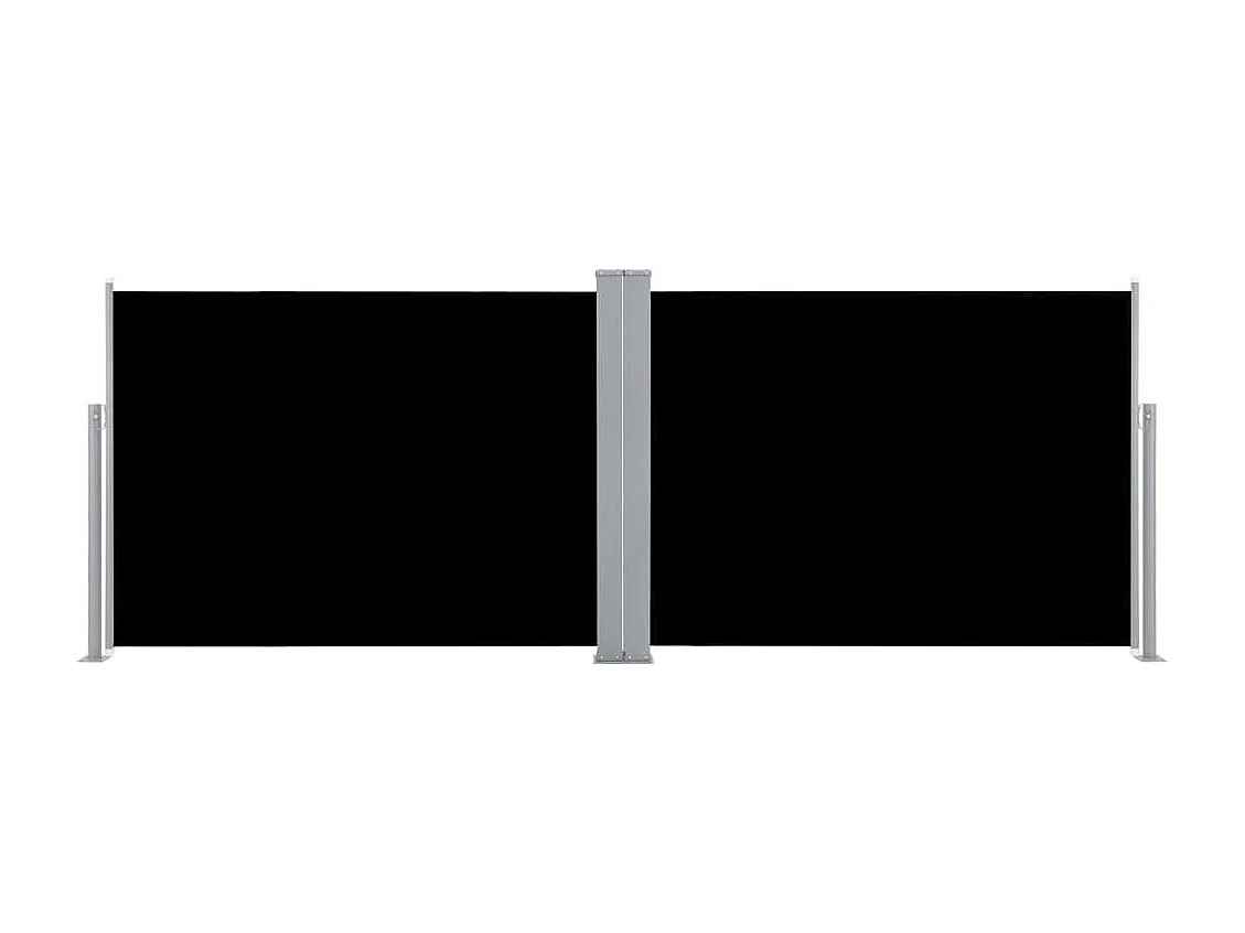 Auvent latéral rétractable Noir 100x1000