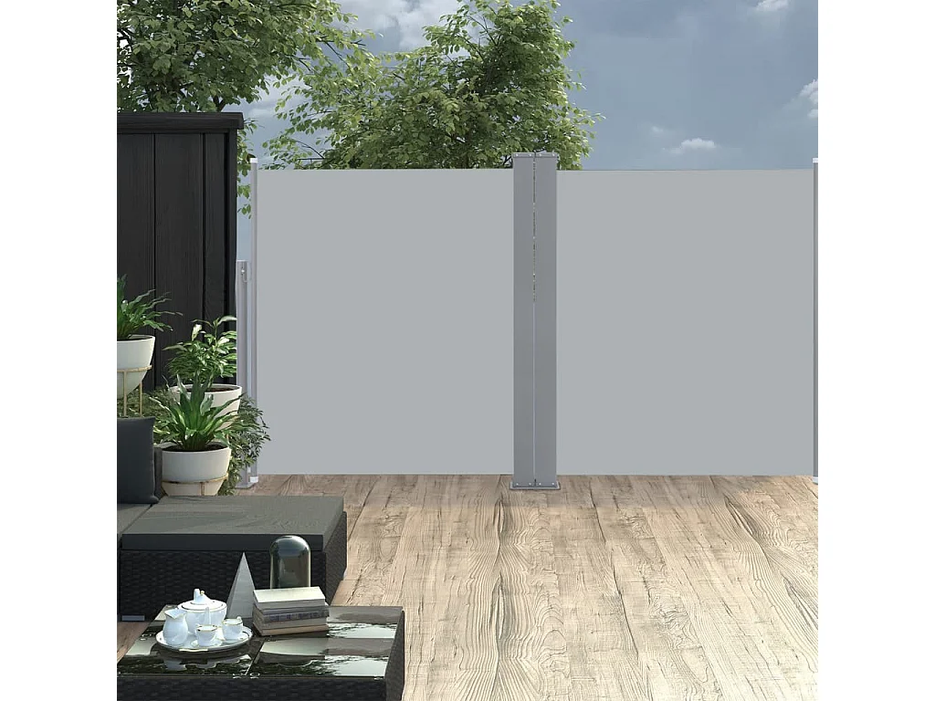 Auvent latéral rétractable Anthracite 140x600