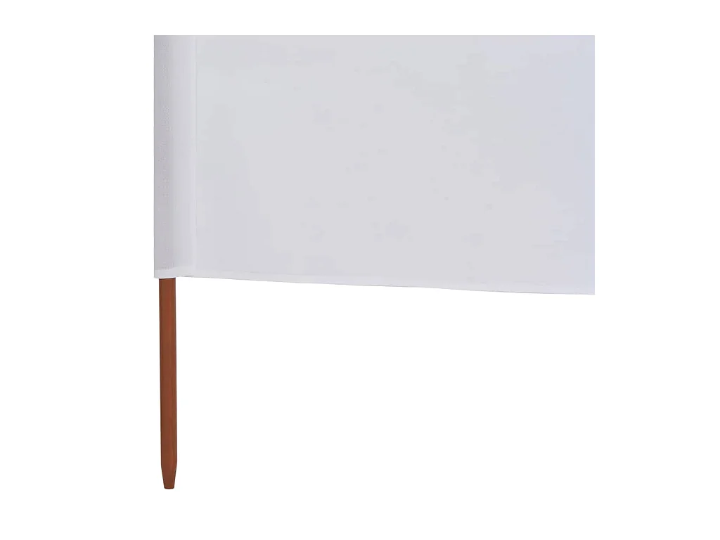 Paravent 5 panneaux Tissu 600x160 Blanc sable