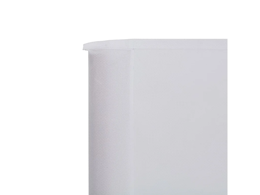 Paravent 5 panneaux Tissu 600x160 Blanc sable