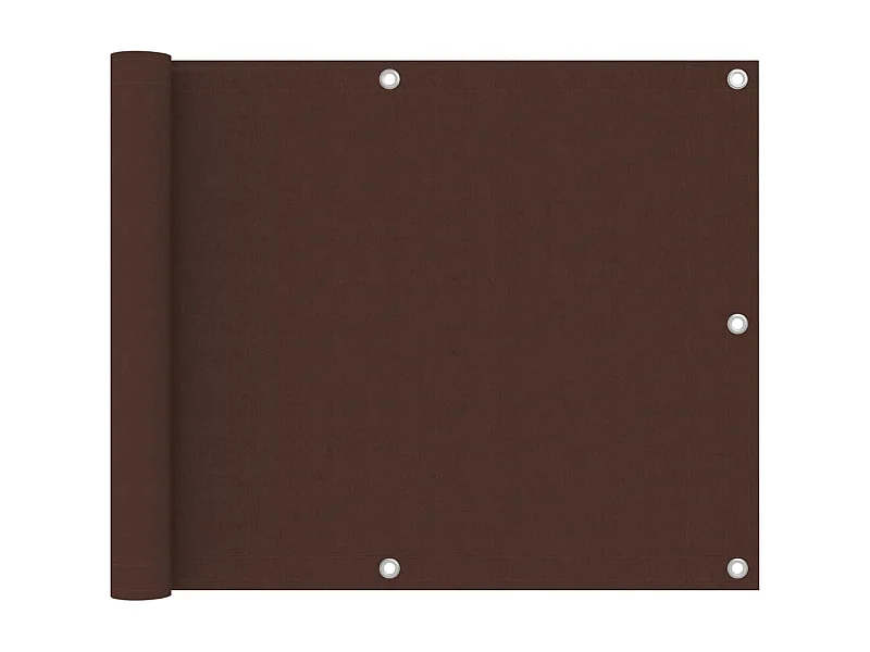 Écran de balcon Marron 75x400 Tissu Oxford