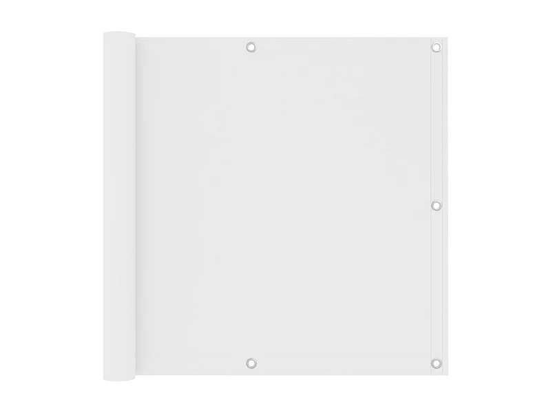 Écran de balcon Blanc 90x600 Tissu Oxford