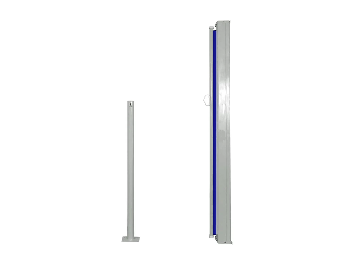 Auvent latéral rétractable 120x300 Bleu