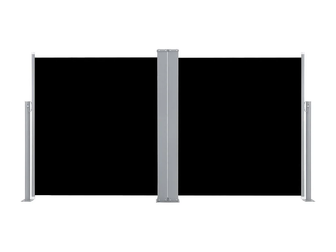 Auvent latéral rétractable Noir 120x600