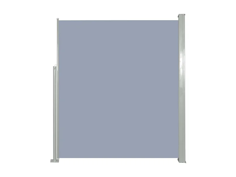 Auvent latéral rétractable de patio 160x300 Gris 2