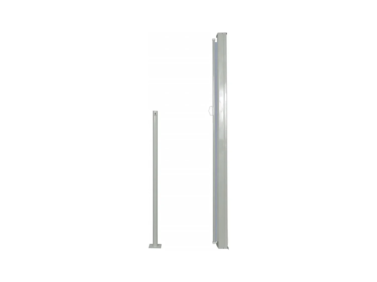 Auvent latéral rétractable de patio 160x300 Gris 2