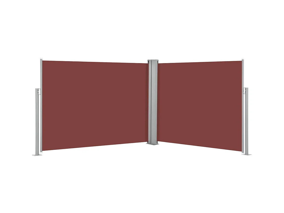 Auvent latéral rétractable Marron 140x1000