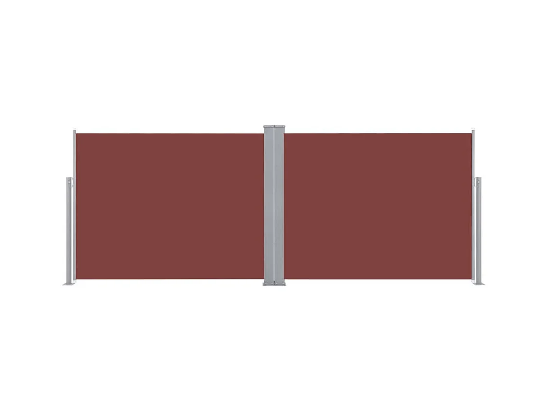 Auvent latéral rétractable Marron 140x1000