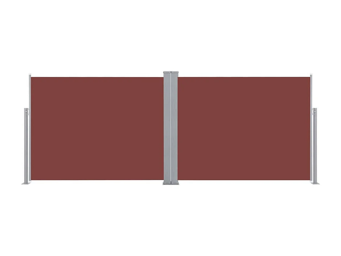 Auvent latéral rétractable Marron 140x1000