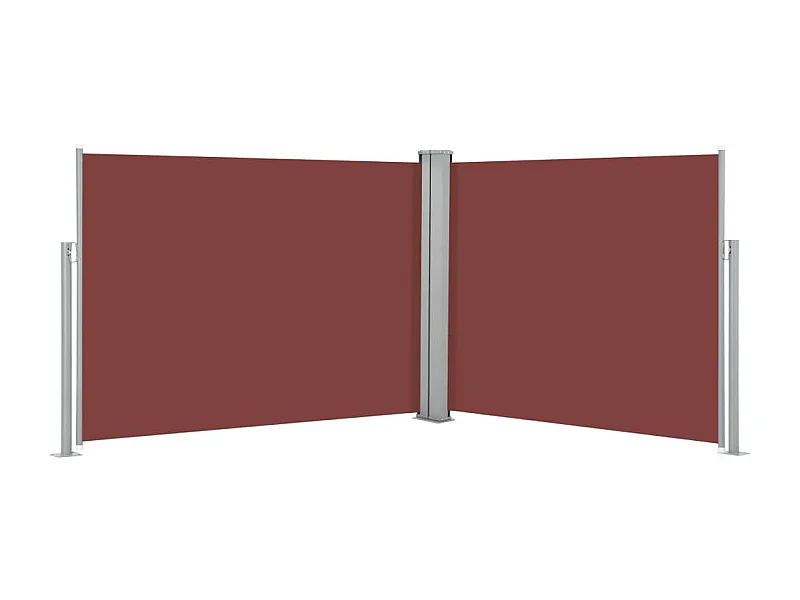 Auvent latéral rétractable Marron 140x1000