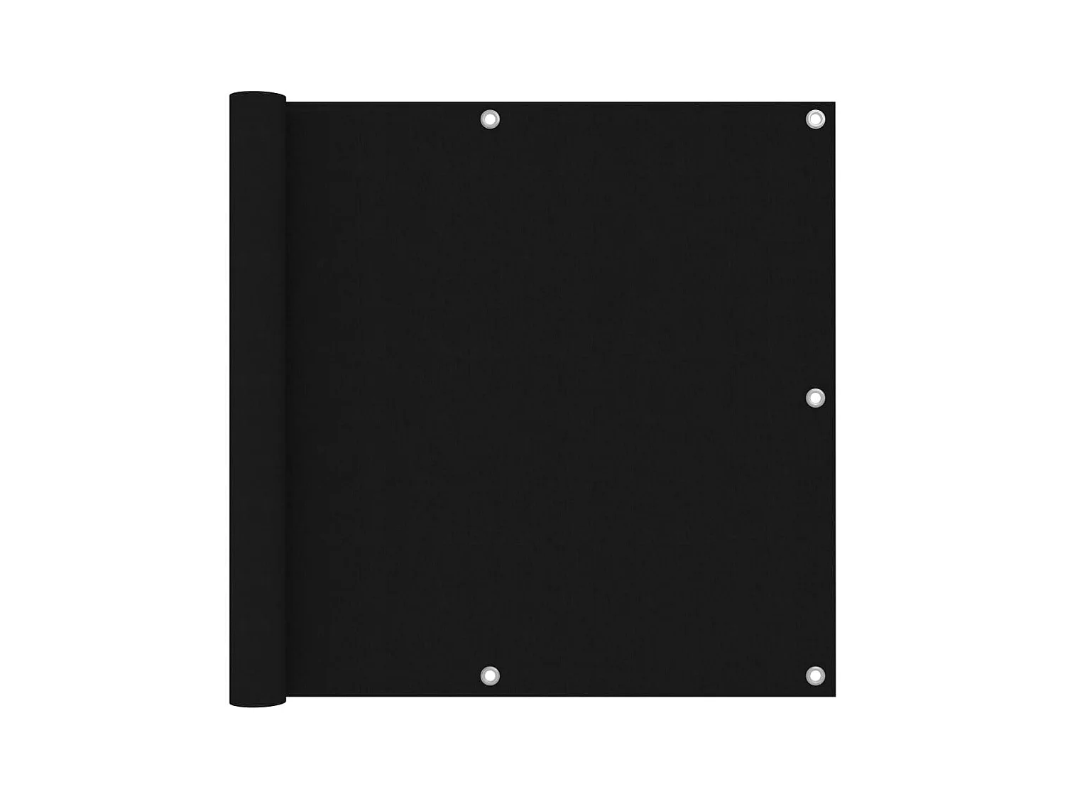 Écran de balcon Noir 90x300 Tissu Oxford