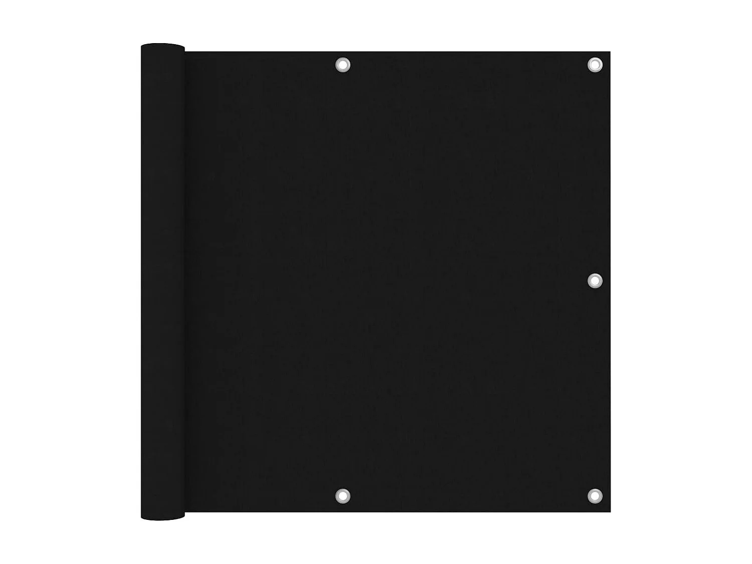 Écran de balcon Noir 90x300 Tissu Oxford