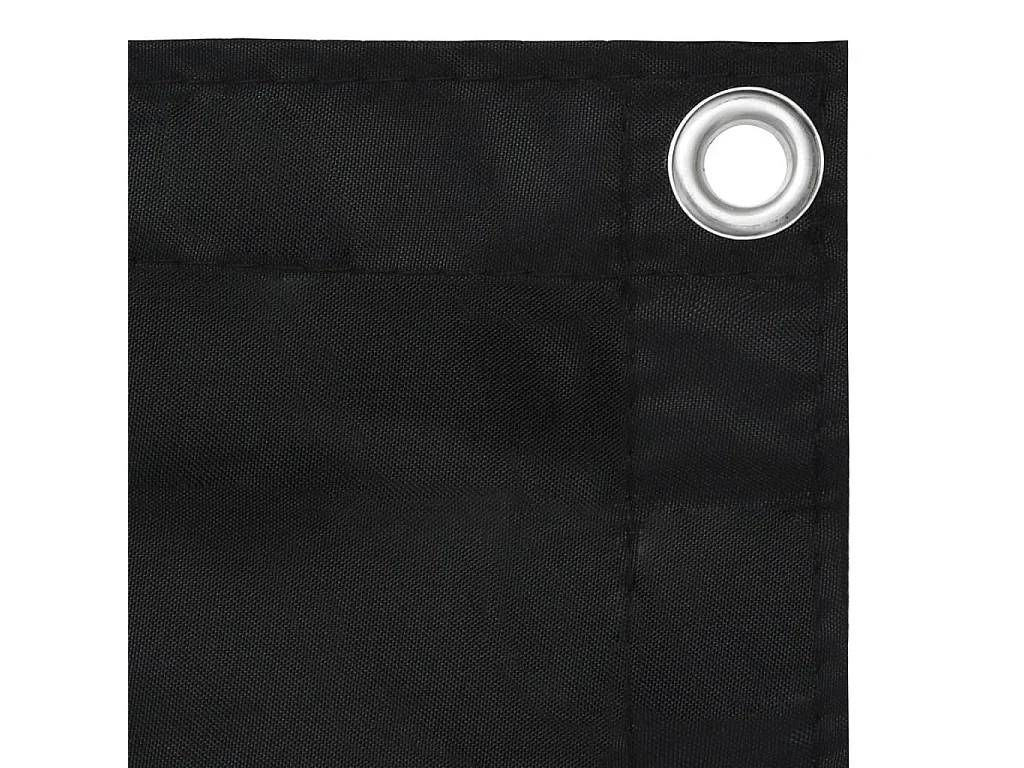 Écran de balcon Noir 90x300 Tissu Oxford