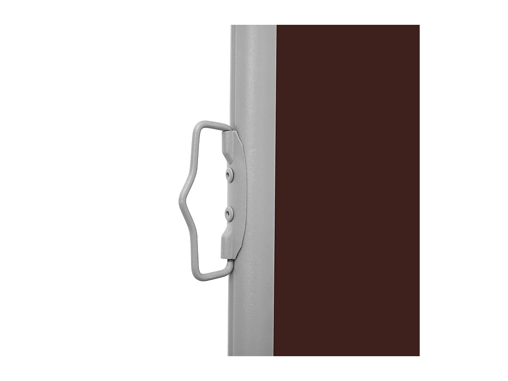 Auvent latéral rétractable de patio 600x160 Marron