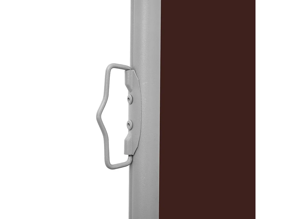 Auvent latéral rétractable de patio 600x160 Marron