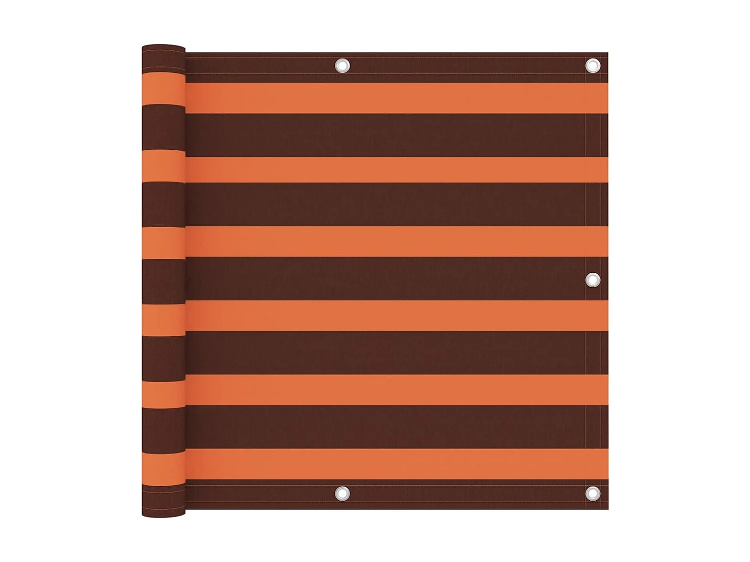 Écran de balcon Orange et marron 90x500 Tissu Oxford