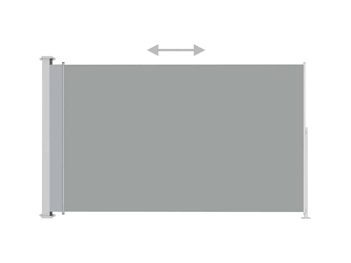 Auvent latéral rétractable de patio 200x300 Anthracite