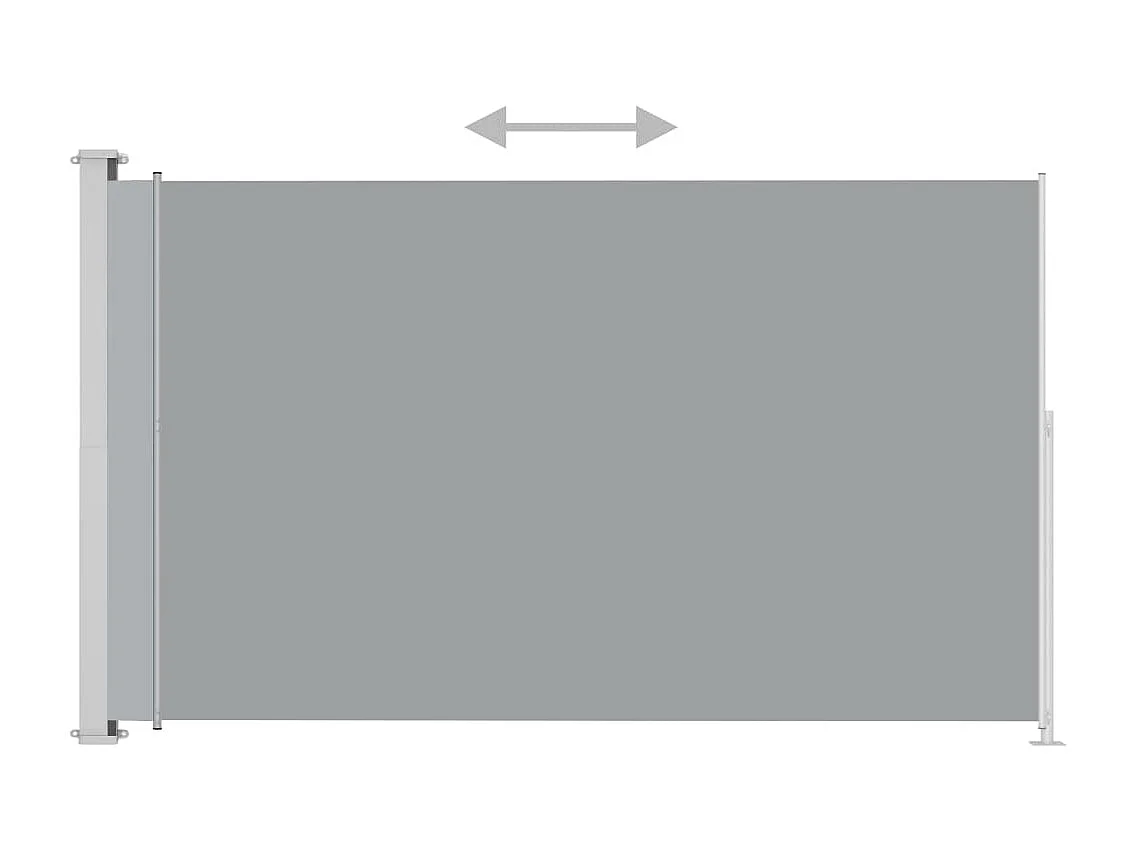Auvent latéral rétractable de patio 200x300 Anthracite