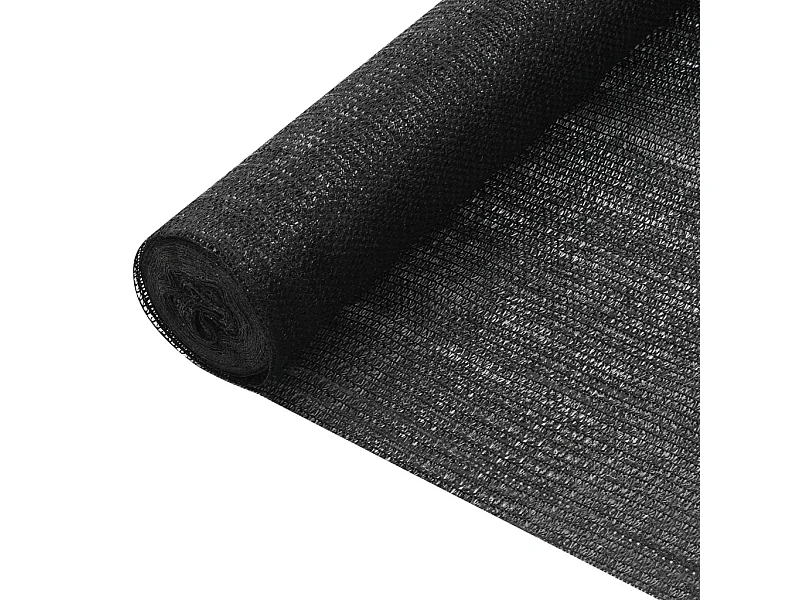 Filet brise-vue Noir 3,6x10 m PEHD 75 g-m²