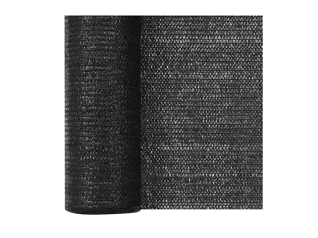 Filet brise-vue Noir 3,6x10 m PEHD 75 g-m²