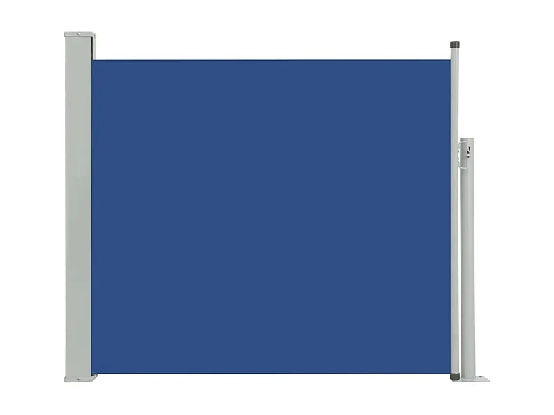 Auvent latéral rétractable de patio 100x300 Bleu 2