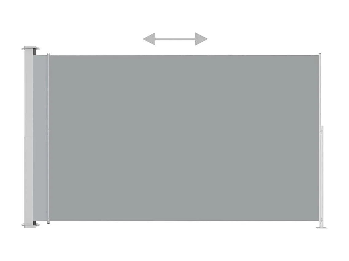 Auvent latéral rétractable de patio 180x300 Anthracite