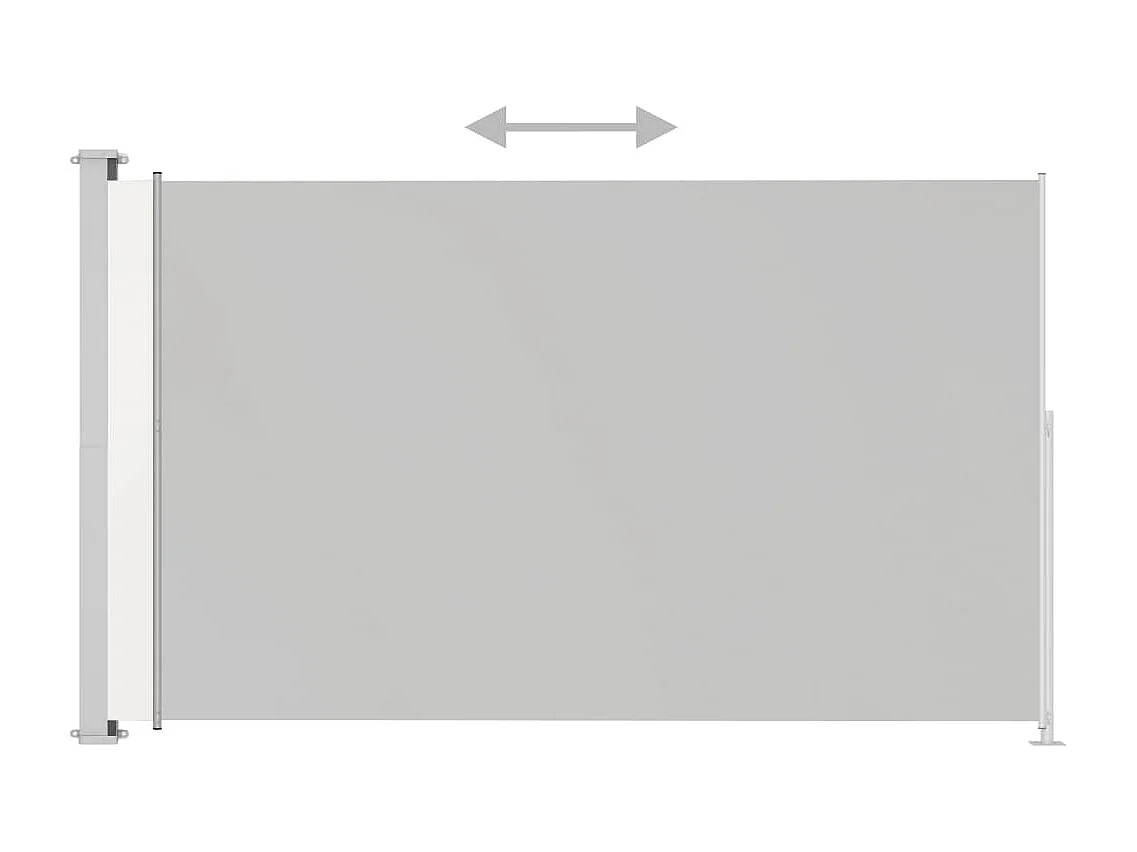 Auvent latéral rétractable de patio 200x300 Crème