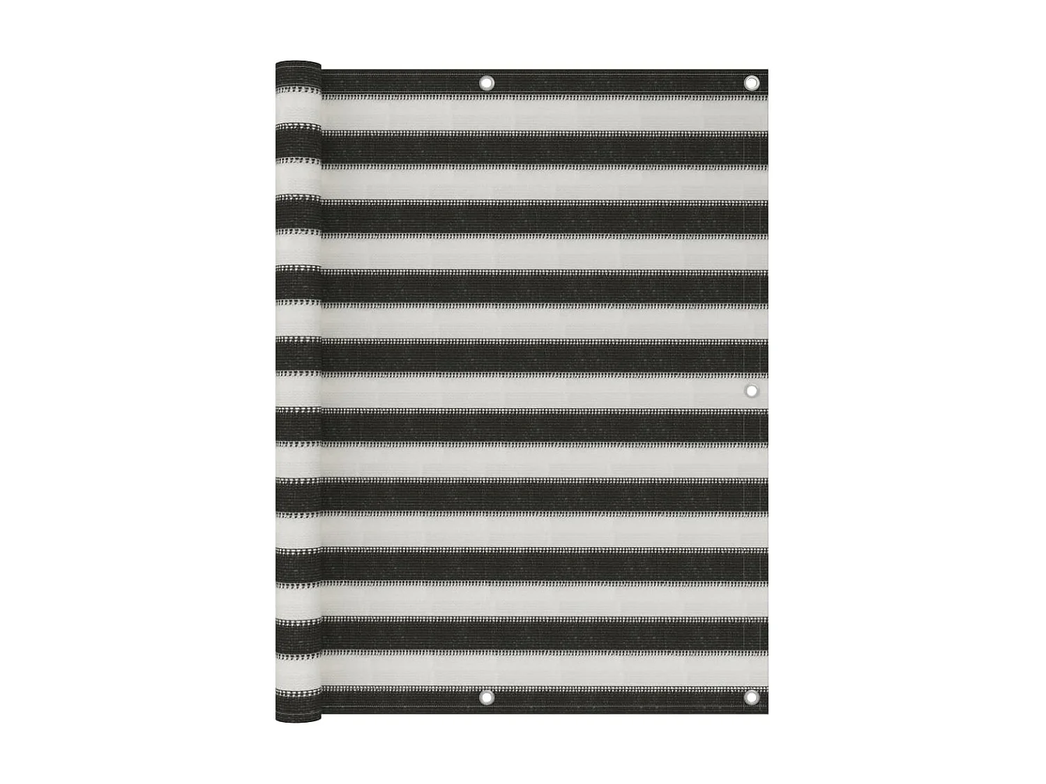 Écran de balcon PEHD 120x400 Anthracite et blanc