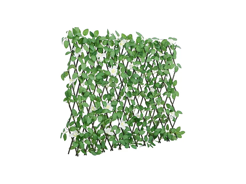 Treillis de lierre artificiel extensible vert 186x70
