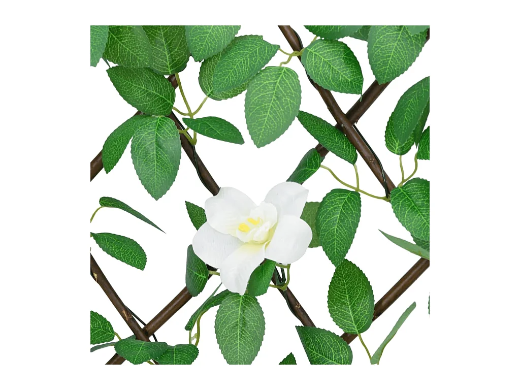 Treillis de lierre artificiel extensible vert 186x70