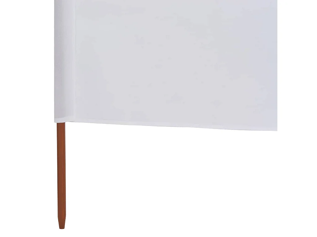 Paravent 6 panneaux Tissu 800x120 Blanc sable