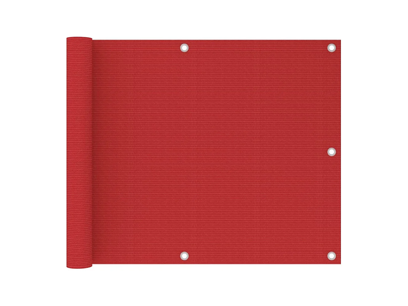 Écran de balcon Rouge 75x600 PEHD