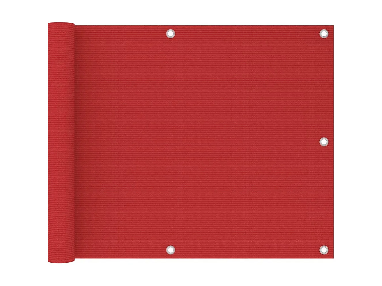 Écran de balcon Rouge 75x600 PEHD